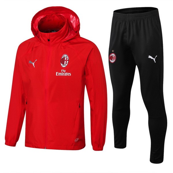 Rompevientos AC Milan Conjunto Completo 2018/19 Rojo